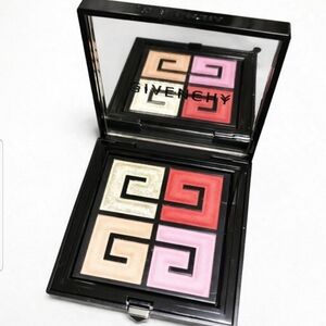 Givenchy Four-Shade Blush & Highlight Palette — Pink, Red, Champagne, Peach